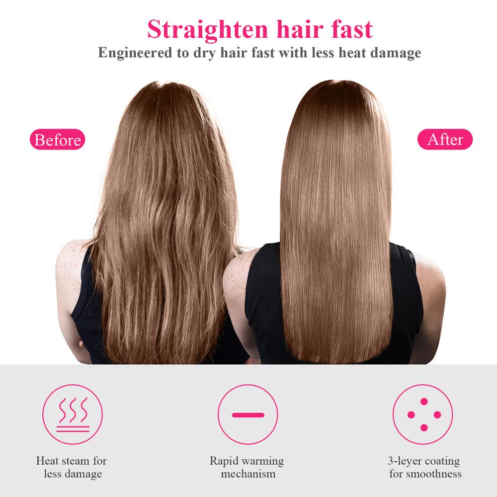 Hair Straightener Brush - One Step Hair Straightener