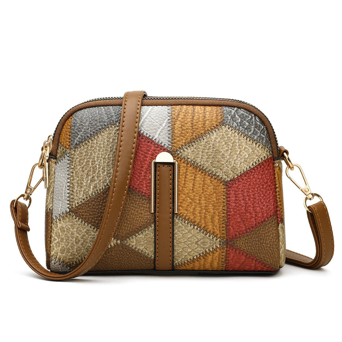 Double-Zipper Cross-body Bags
