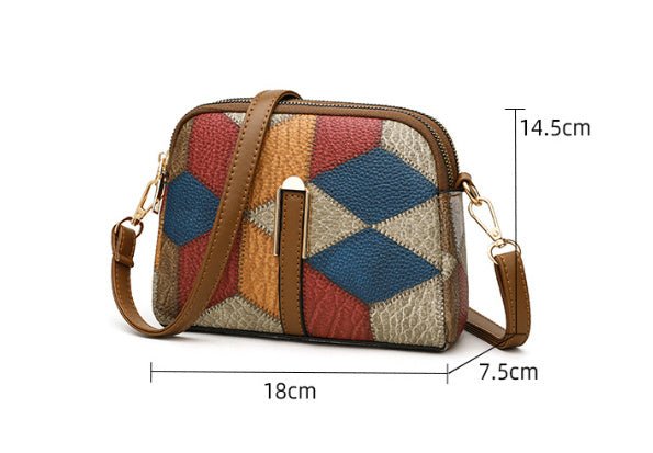 Double-Zipper Cross-body Bags